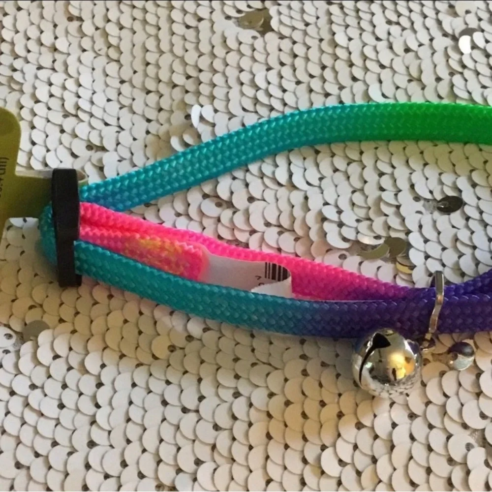 ✔️🌸Ⓜ️Bundle Whiskey city Cat Collar And Matching Leash NWT